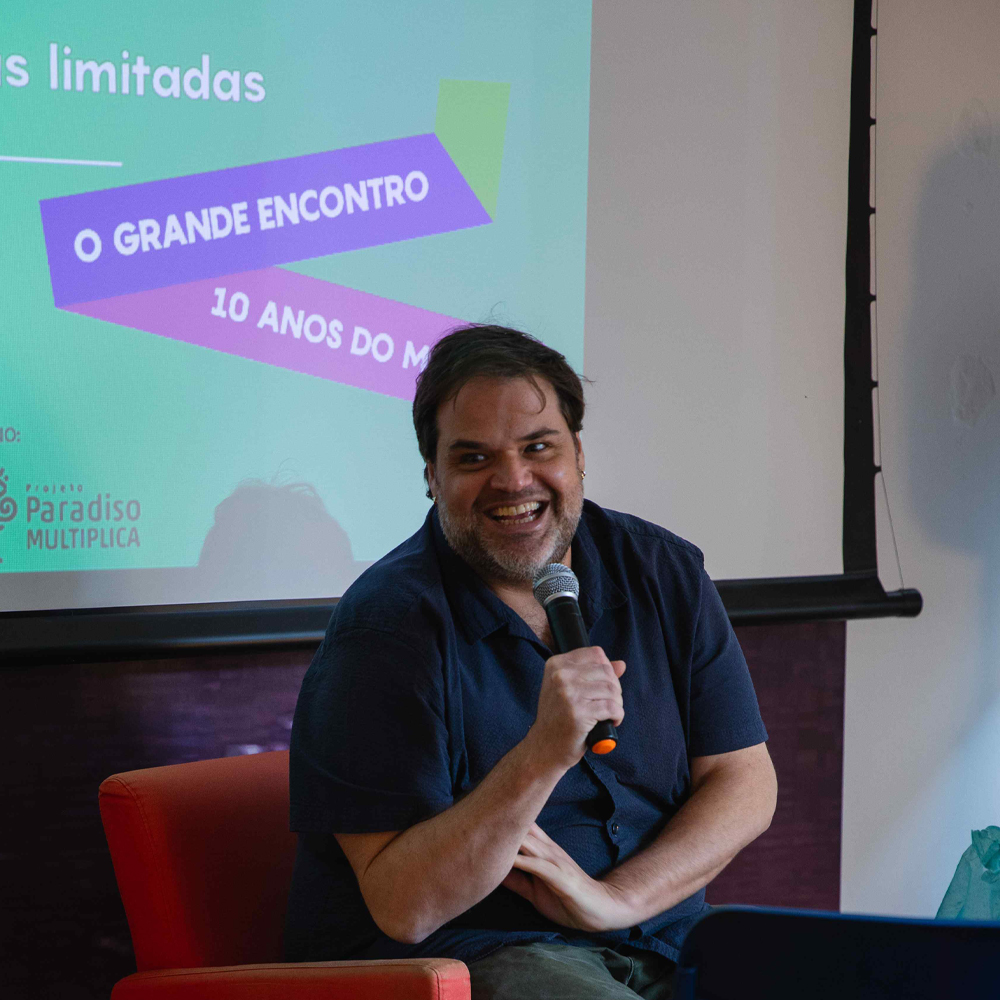 Rafael Sampaio em masterclass no Projeto Marieta