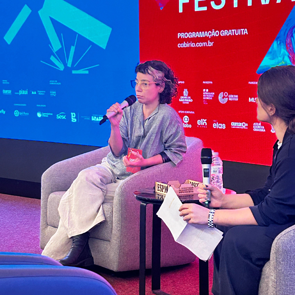 Maíra Buhler em debate no Cabíria Festival
